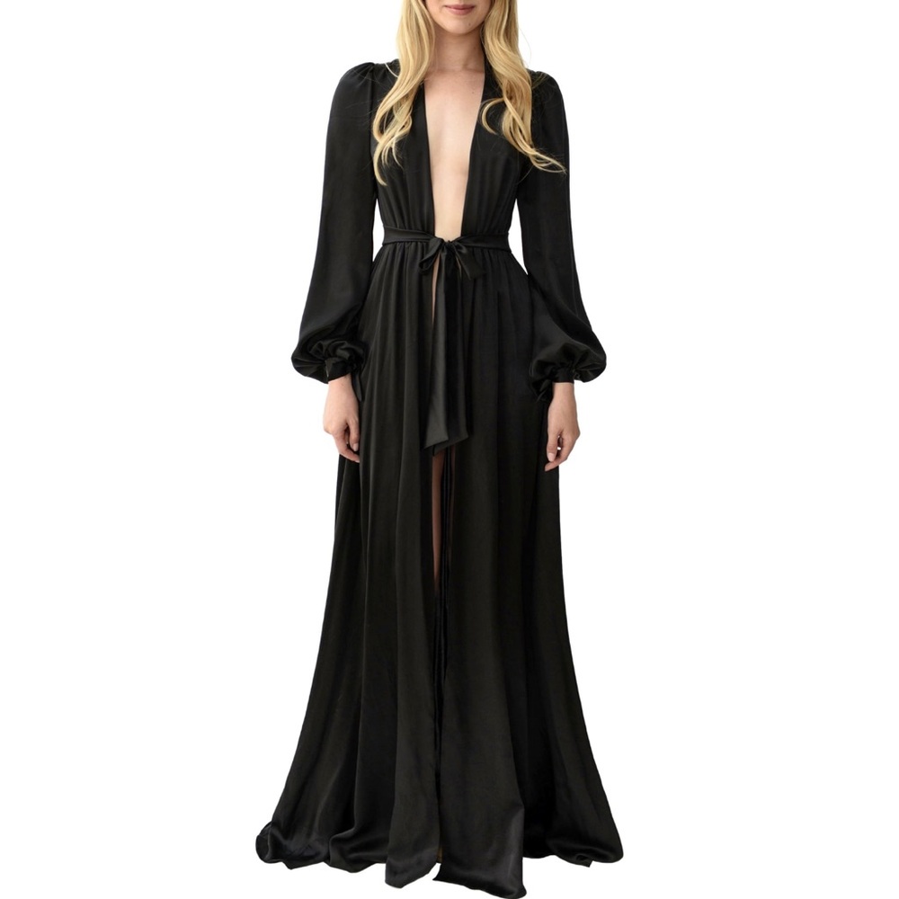Angela Friedman NWT 100% Silk Simone Robe Lingerie